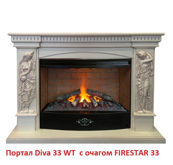 Real-Flame 3D FIRESTAR 33 с увлажнителем камин с эффектом дыма