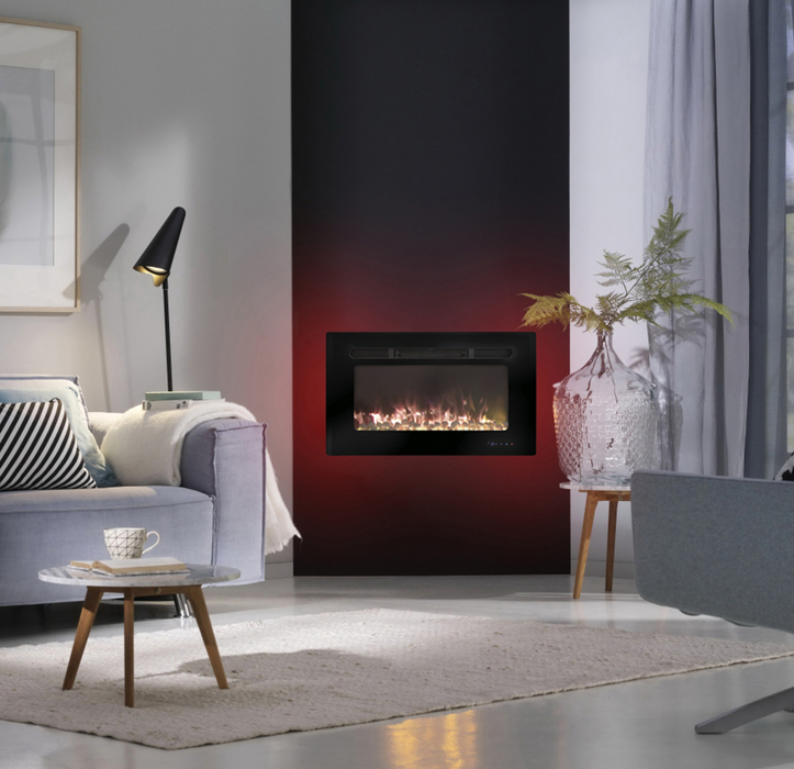 Real-Flame ALPHA PEBBLE широкий очаг 2D