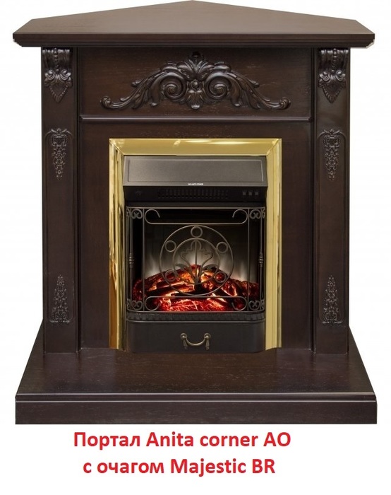 Real-Flame Anita corner AO угловой классический портал