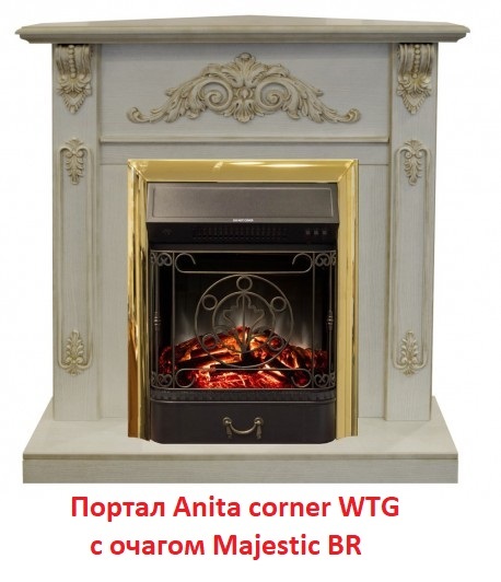 Real-Flame Anita corner WT угловой классический портал