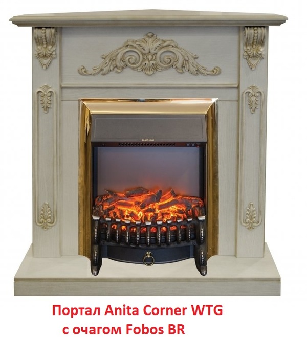 Real-Flame Anita corner WT угловой классический портал