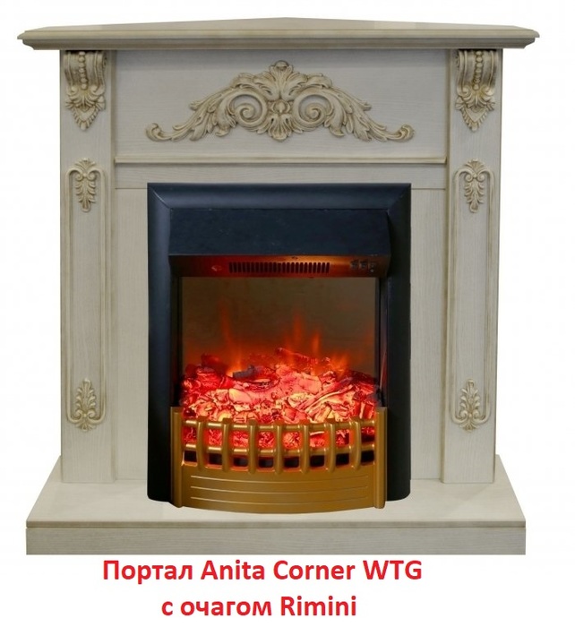 Real-Flame Anita corner WT угловой классический портал