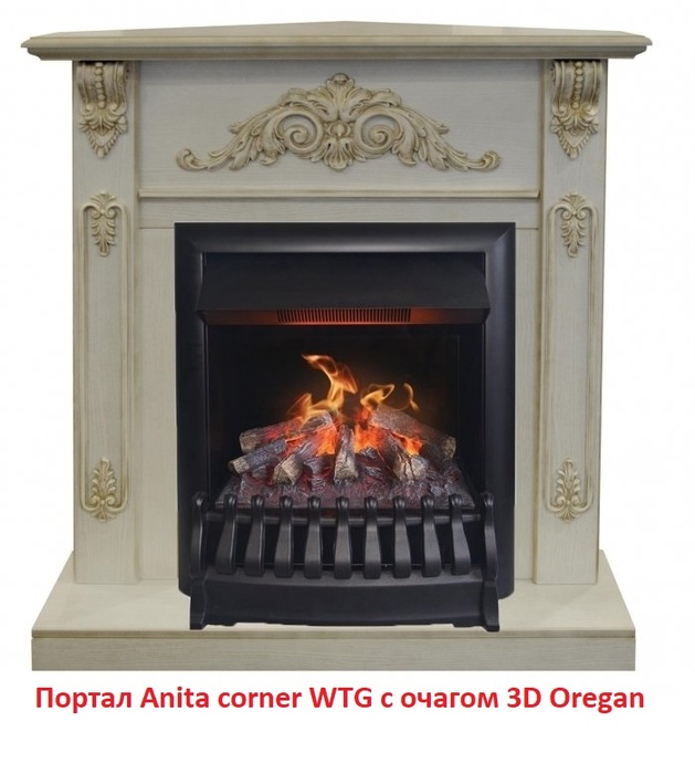Real-Flame Anita corner WT угловой классический портал