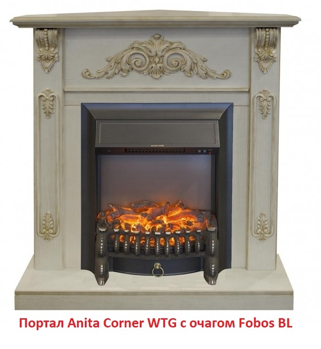 Real-Flame Anita corner WT угловой классический портал
