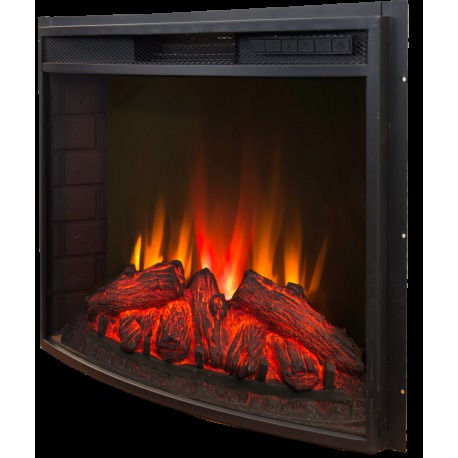 Real-Flame Attica 25,5/26 WT с очагом Evrika 25,5 LED электрокамин с широким очагом 2D