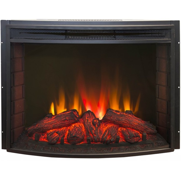 Real-Flame Carolina 25,5 WT с очагом Evrika 25,5 LED элегантный электрокамин (очаг+портал) со звуком