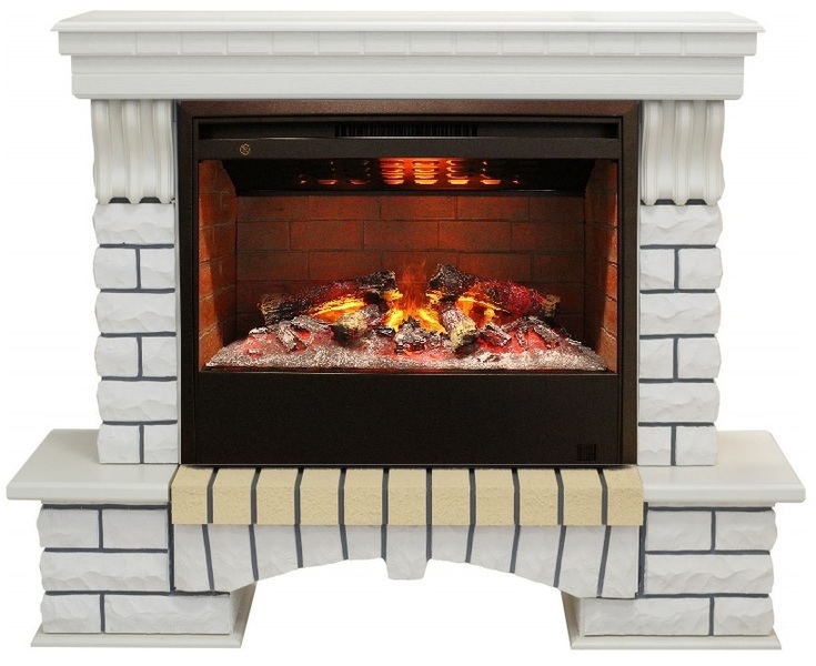 Real-Flame Country 26 WT с очагом 3D Helios 26 бесшумный экономичный электрокамин