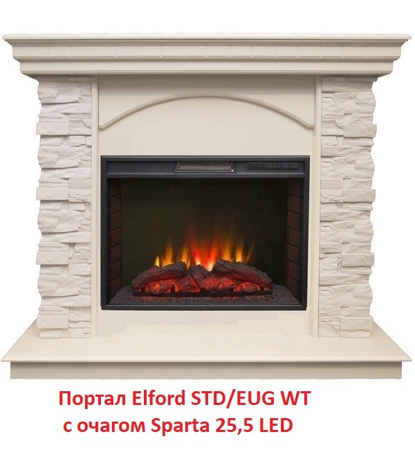Real-Flame Elford STD/EUG WT классический портал для камина
