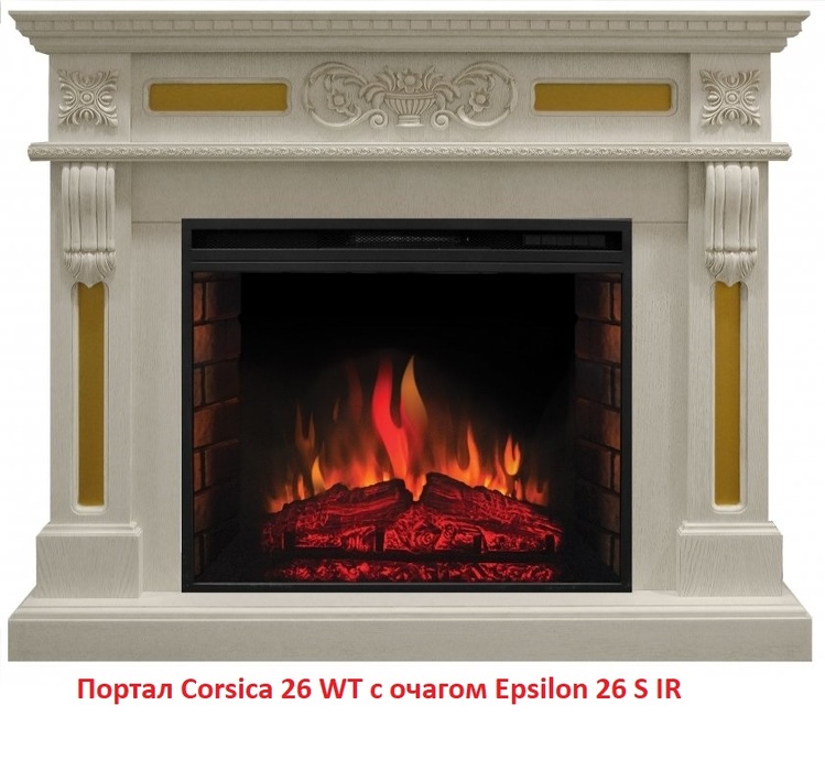 Real-Flame Epsilon 26 S IR широкий очаг 2D