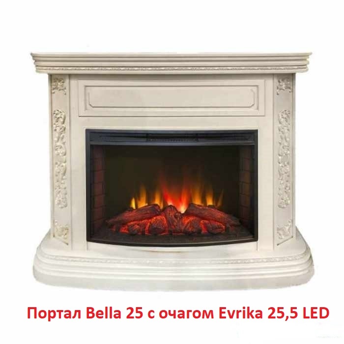 Real-Flame Evrika 25,5 LED широкий очаг 2D