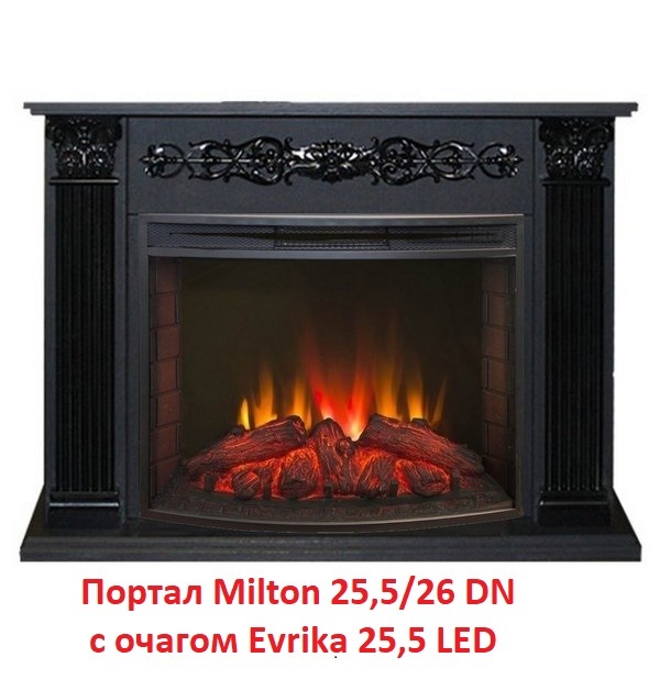 Real-Flame Evrika 25,5 LED широкий очаг 2D