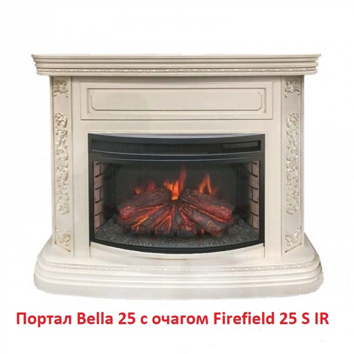 Real-Flame Firefield 25 S IR длинный панорамный электрический очаг