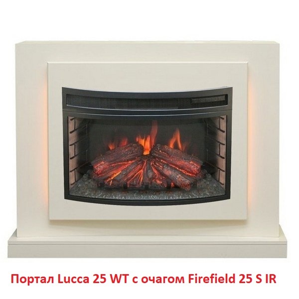 Real-Flame Firefield 25 S IR длинный панорамный электрический очаг