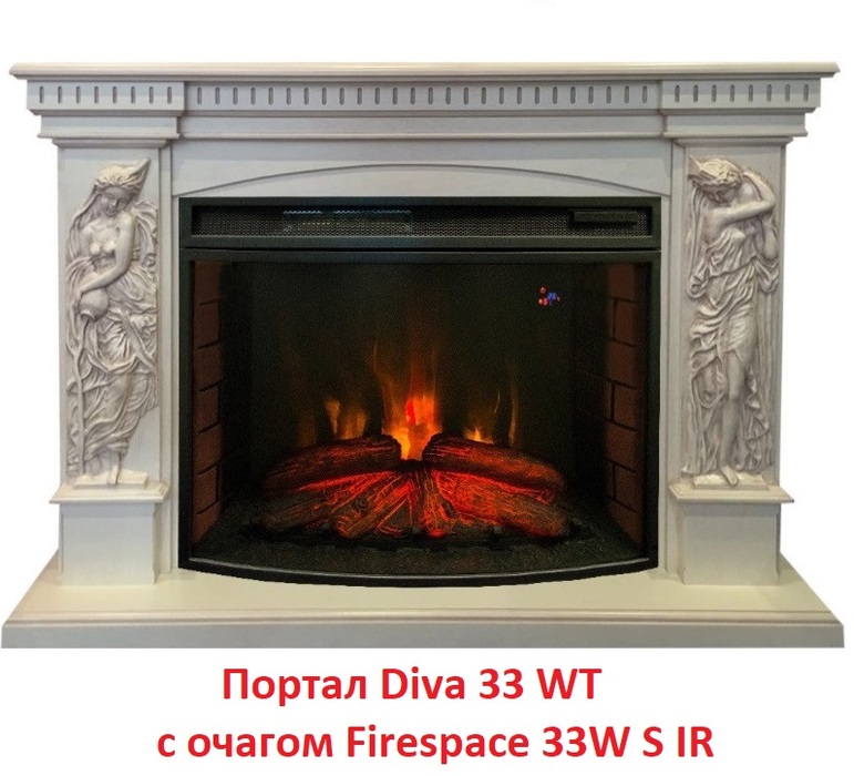 Real-Flame Firespace 33W S IR классический инфракрасный очаг для электрокамина