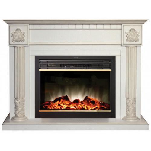 Real-Flame Imperia 33/26 WT с очагом Moonblaze Lux Bl/Br электрокамин с широким очагом 2D
