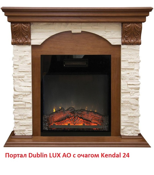 Real-Flame Kendal 24 широкий очаг 2D