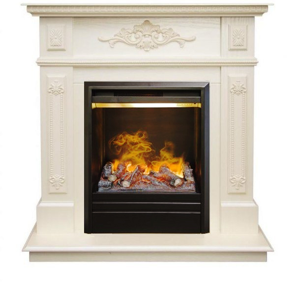 Real-Flame Lilian STD/EUG WT с очагом 3D Olympic с подсветкой классический камин