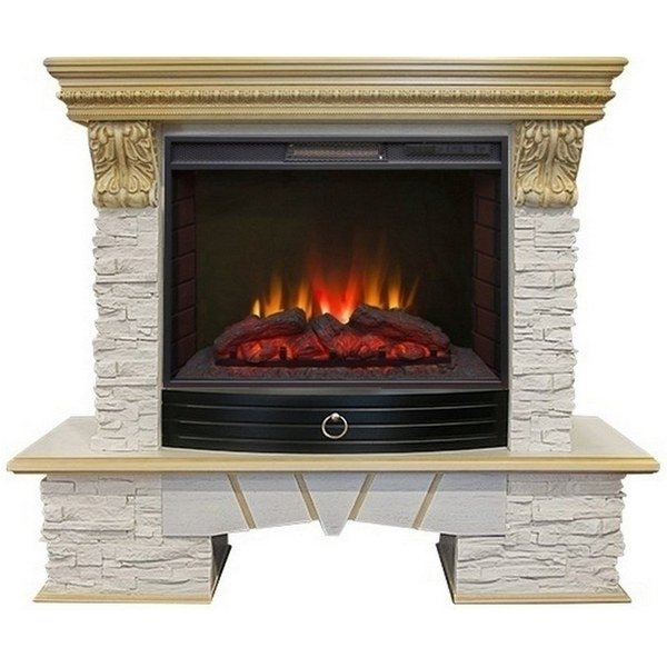 Real-Flame Rockland LUX 25/25,5 с очагом Sparta 25,5 LED с пультом ДУ камин высокого качества