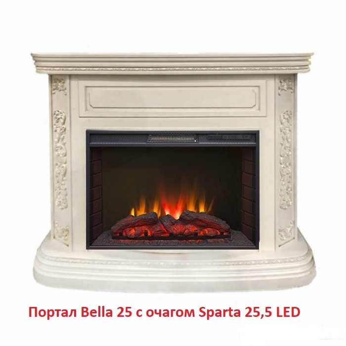 Real-Flame Sparta 25,5 LED электрокамин (очаг) со звуком