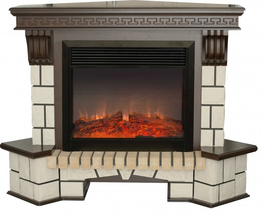Real-Flame Stone Corner 26 с очагом Moonblaze lux Bl/Br китайский высокий камин