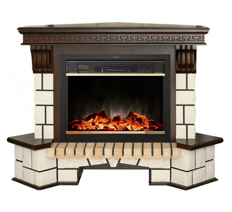 Real-Flame Stone Corner 26 с очагом Moonblaze lux Bl/Br китайский высокий камин