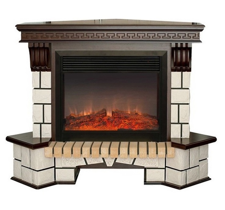 Real-Flame Stone Corner 26 с очагом Moonblaze lux Bl/Br китайский высокий камин