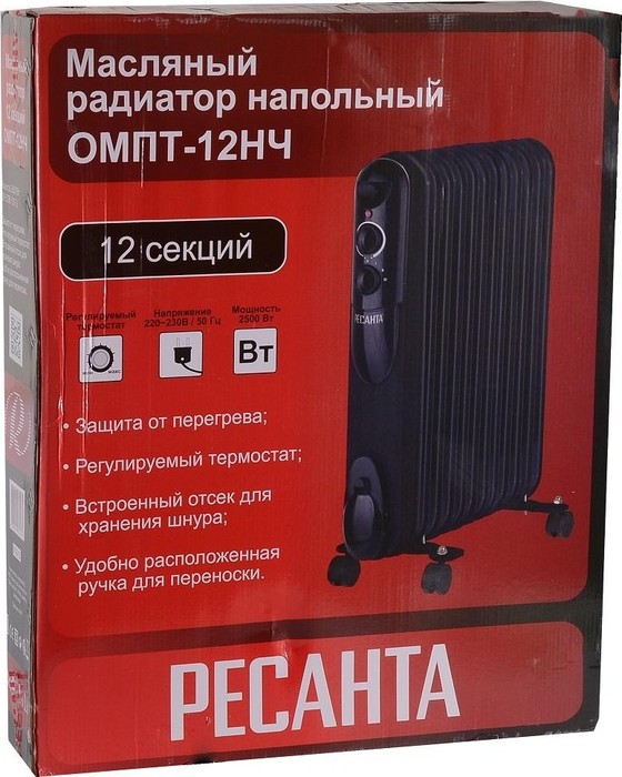 Ресанта ОМПТ-12НЧ масляный радиатор