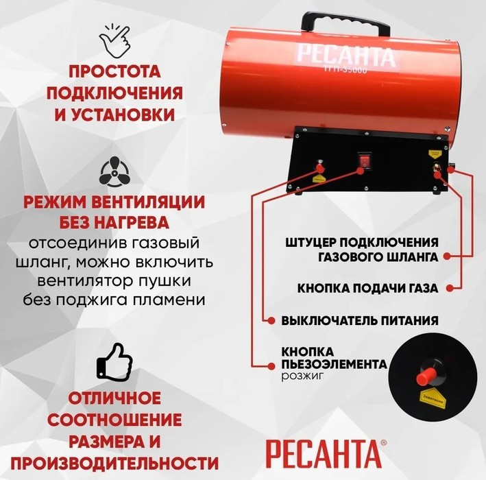 Ресанта ТГП-35000 газовая тепловая пушка