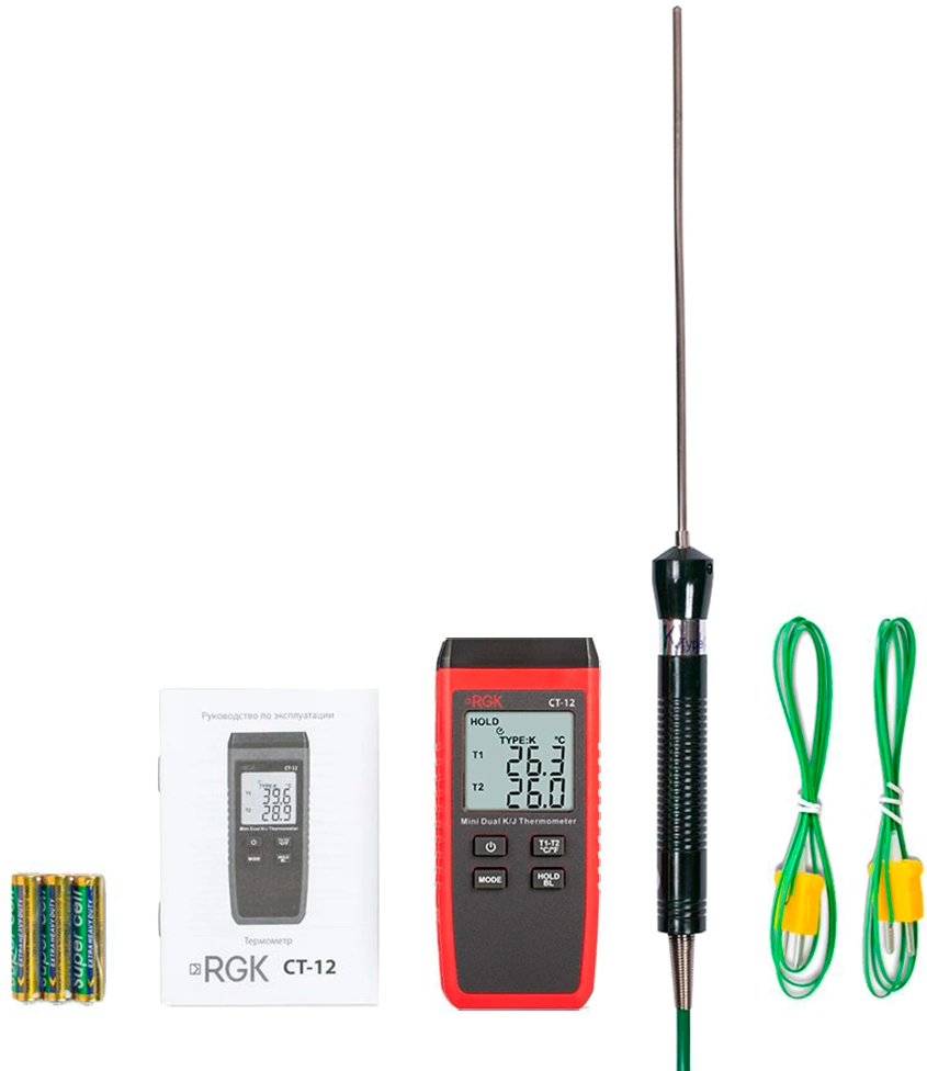 RGK CT-12 с погружным зондом температуры TR-10W термометр