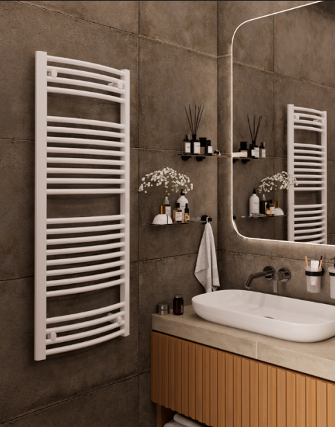 Rifar D-BEND 500x1800, белый электрический полотенцесушитель лесенка