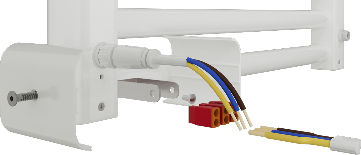 Rifar D-BEND 600x1800, белый электрический полотенцесушитель лесенка