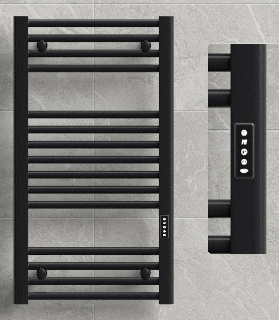 Rifar D-LINE 450x800, чёрный янтарь матовый электрический полотенцесушитель лесенка