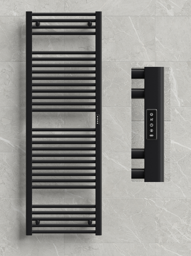 Rifar D-LINE 500x1500, чёрный янтарь матовый электрический полотенцесушитель лесенка