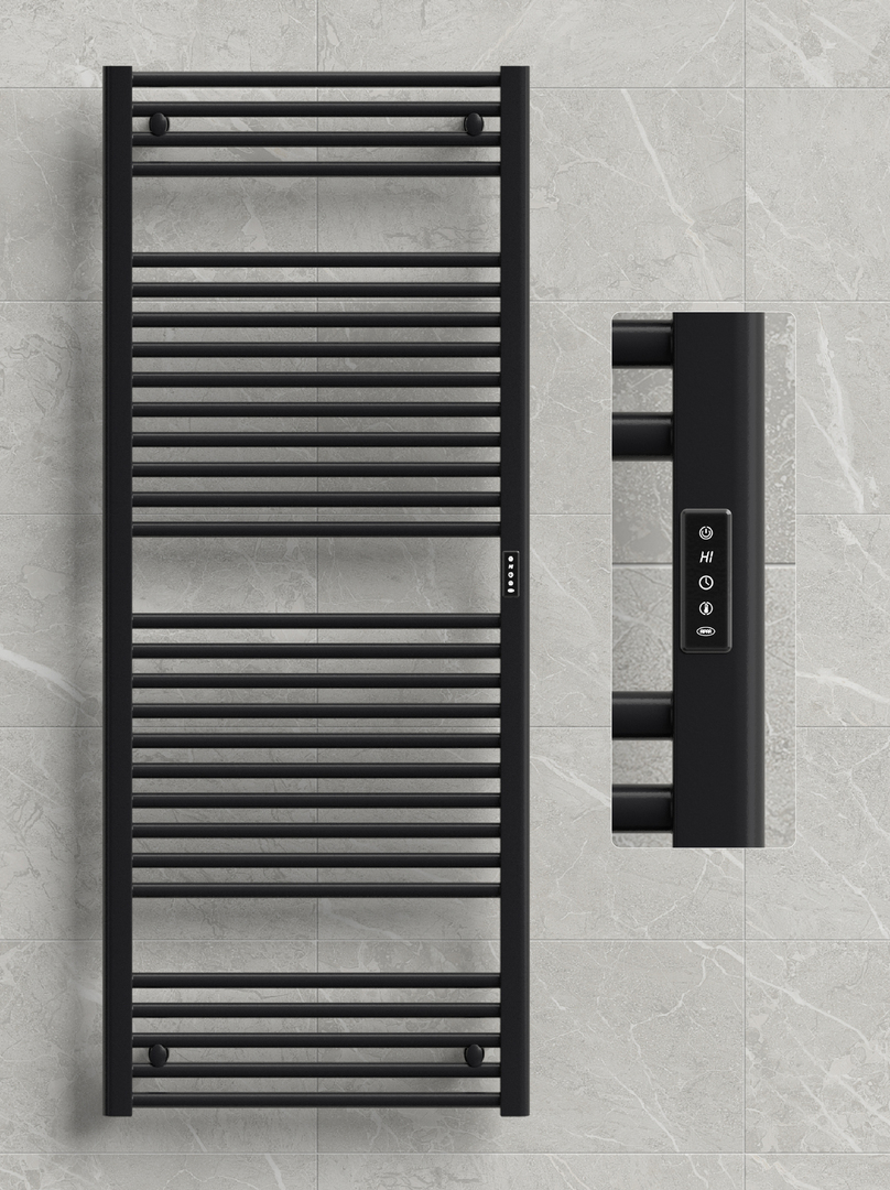 Rifar D-LINE 600x1500, чёрный янтарь матовый электрический полотенцесушитель лесенка