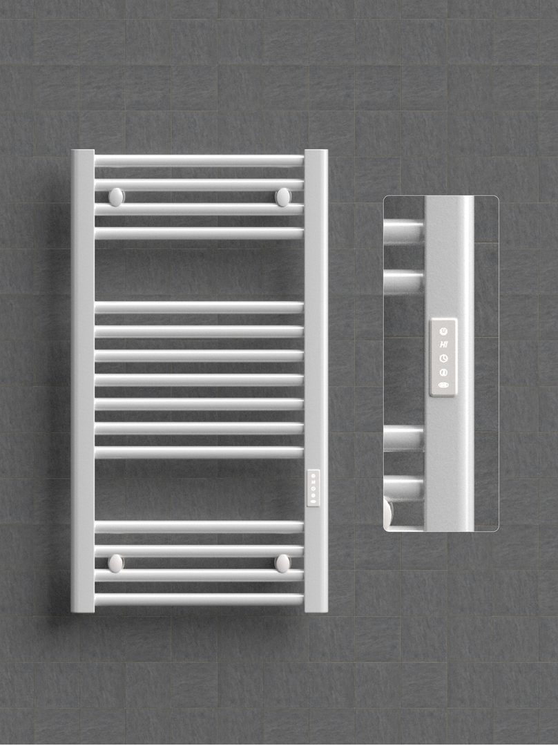 Rifar D-LINE 500x800, белый электрический полотенцесушитель лесенка