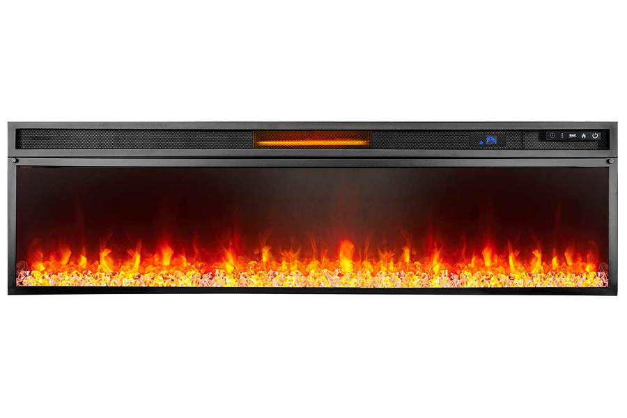 Royal Flame Chalet 60 (темный дуб) с очагом Vision 60 LED линейный электрокамин