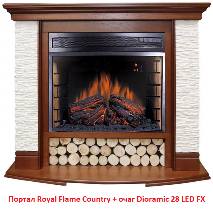Royal Flame Country сланец мелкий белый под очаг Jupiter FX широкий портал