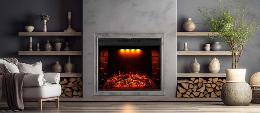 Royal Flame Emerald 28 RF широкий очаг 2D