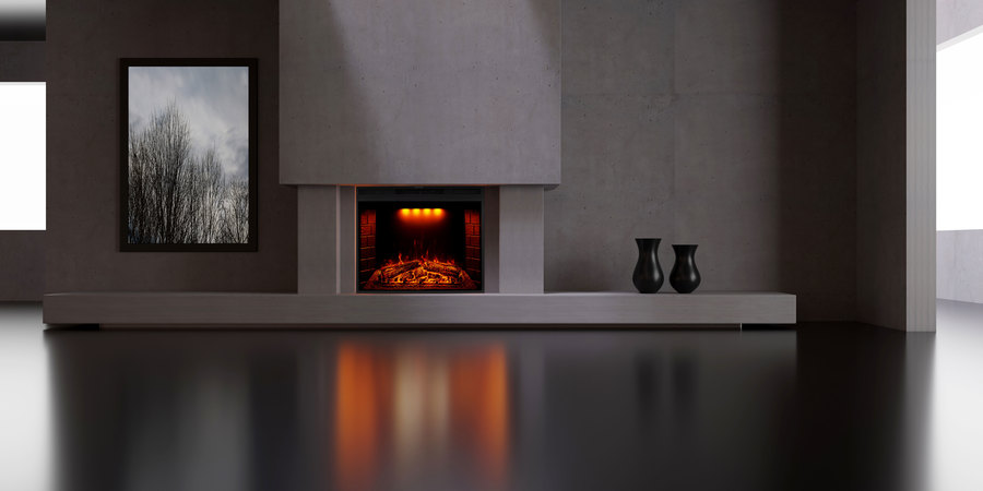 Royal Flame Emerald 28 RF широкий очаг 2D
