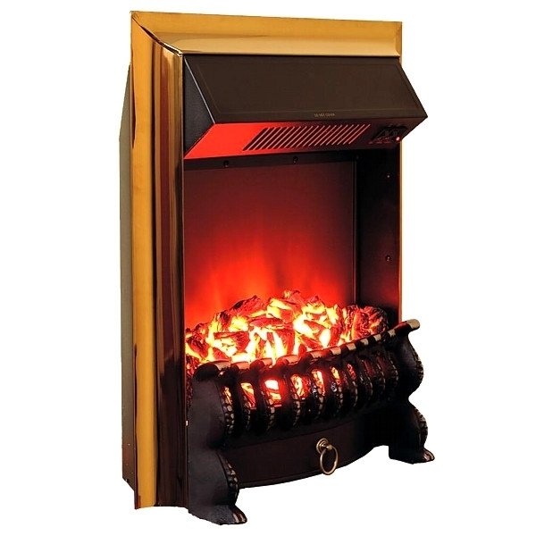 Royal Flame Fobos FX Brass вертикальный очаг электрокамина