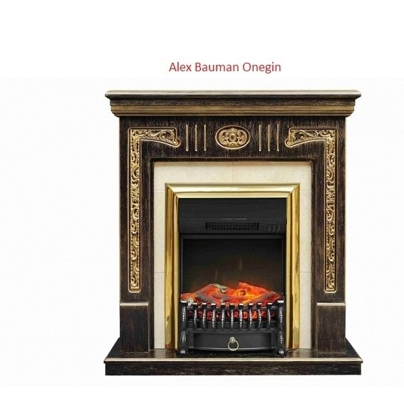 Royal Flame Fobos FX Brass с обогревом вертикальный очаг электрокамина