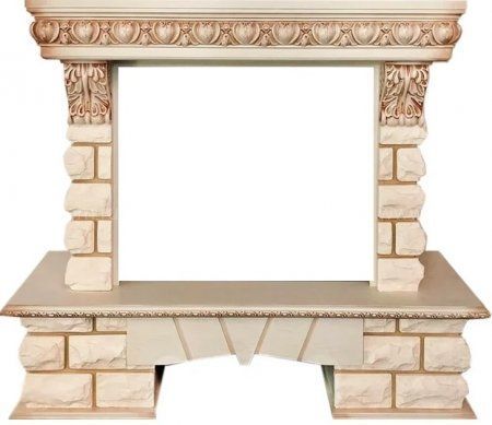 Royal Flame Pierre Luxe LORD под очаги Vision 28 EF LED FX Слоновая кость широкий портал