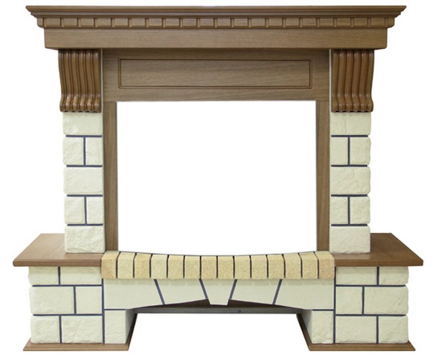 Royal Flame Pierre Luxe под классический очаг (Дуб) классический портал для камина