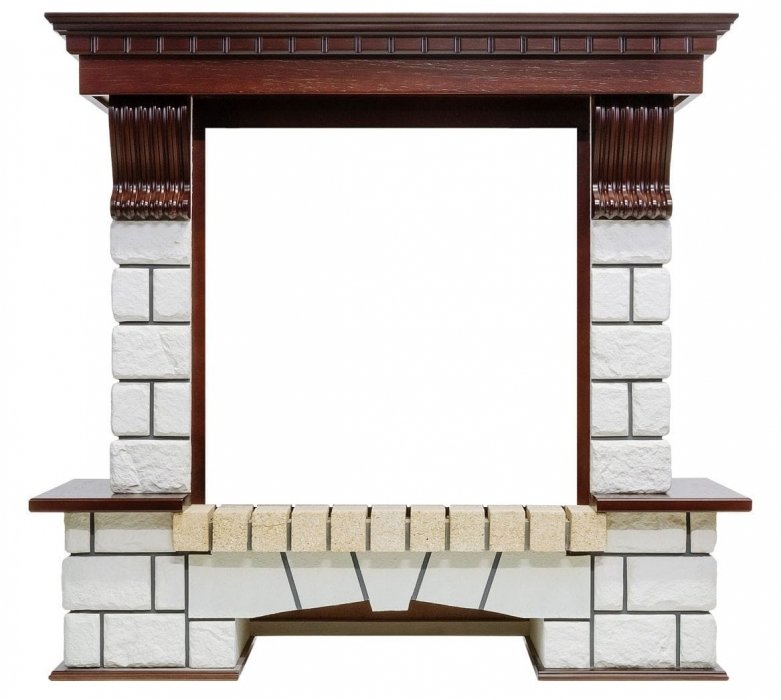 Royal Flame Pierre Luxe под очаг Dioramic 25FX (Темный дуб) широкий портал