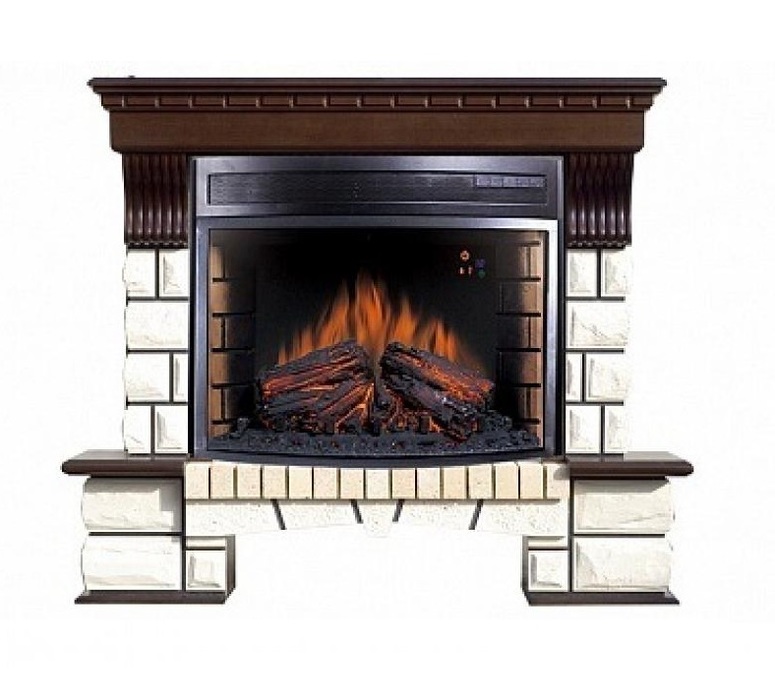 Royal Flame Pierre Luxe под очаг Dioramic 25FX (Темный дуб) широкий портал