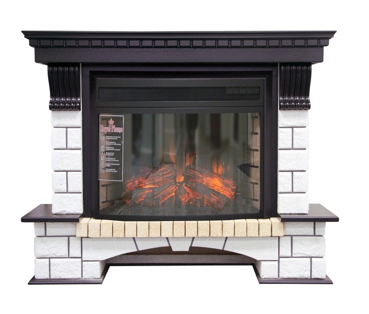 Royal Flame Pierre Luxe под очаг Dioramic 25FX (Венге) широкий портал