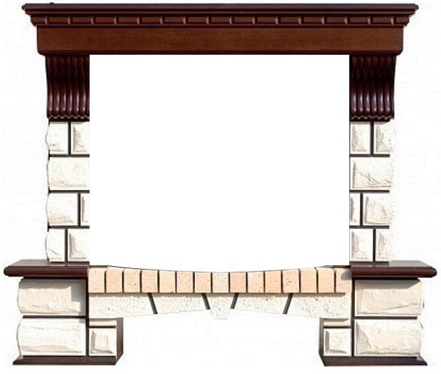 Royal Flame Pierre Luxe под очаг Dioramic 33 FX широкий портал