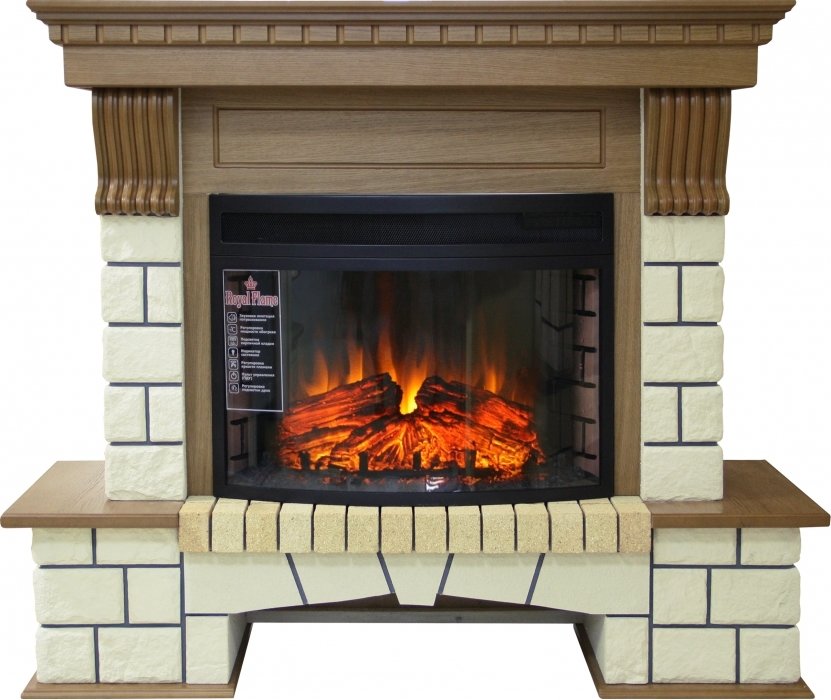 Royal Flame Pierre Luxe с очагом Dioramic 25 (Дуб) электрокамин с широким очагом 2D