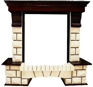 Royal Flame Pierre Luxe шампань под классический очаг (Дуб) классический портал для камина