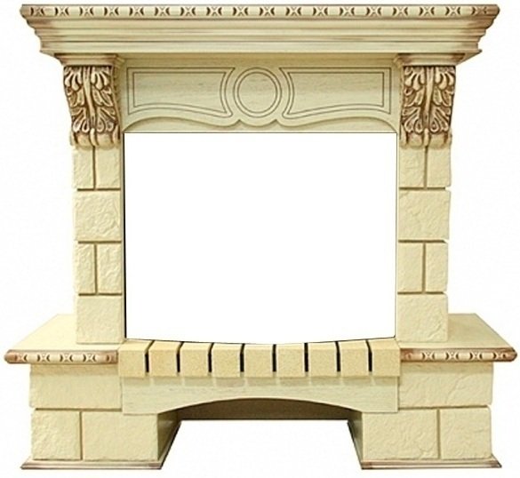 Royal Flame Pierre Luxe шампань под очаг Dioramic 25 FX Ivory широкий портал